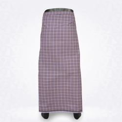 Mini Checkd-Biscut Pestal Brown Cotton Lungi